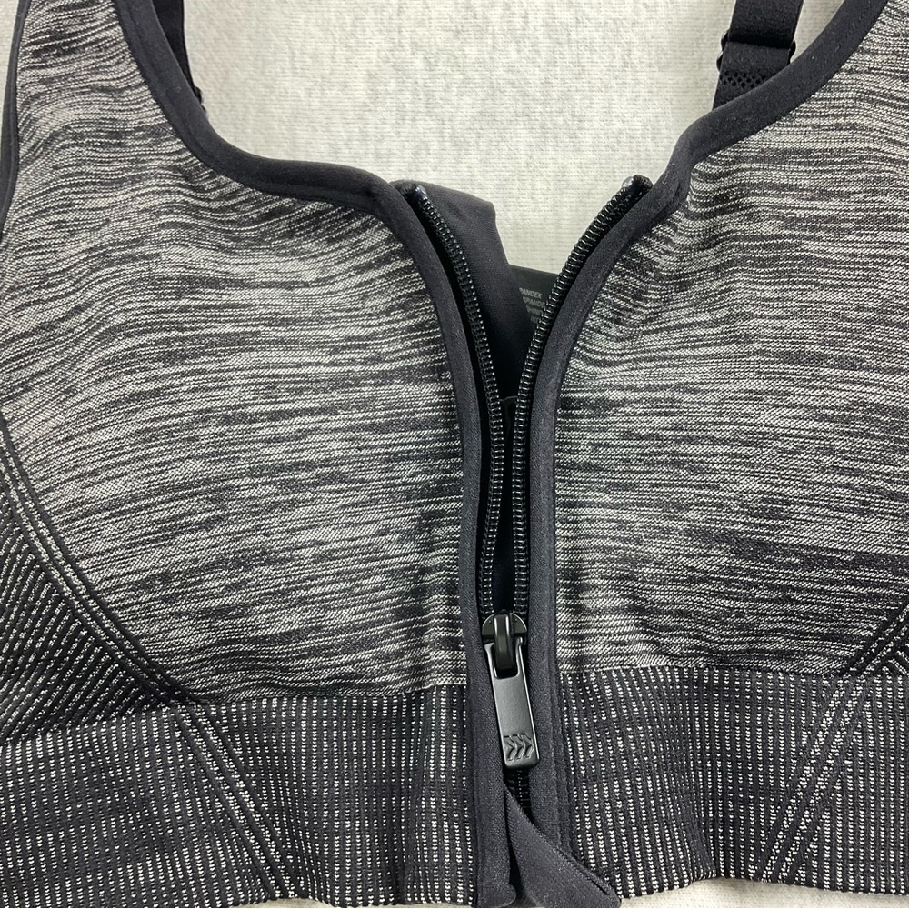 ALL IN MOTION MEDIUM SUPPORT WOMEN’S SEAMLESS FRONT ZIP CLOSURE BRA SIZE:SMALL - Picture 7 of 11